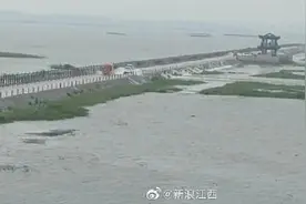 江西最美水上公路禁止通行！鄱阳湖距警戒水位不足1米图片
