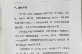 合肥不明异味来源找到了？相关单位回应“网传文件”图片