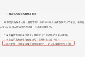 北京龙文教育旗下2家培训机构“无办学许可证”被通报 今年3月刚因“擅自恢复线下培训”被警告图片