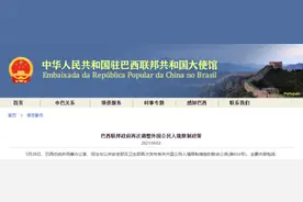 中国驻巴大使馆提醒：巴西政府再次调整外国公民入境限制政策图片