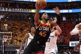 米切尔30分戈贝尔23+15 爵士4-1淘汰灰熊图片
