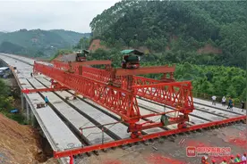 六景至宾阳高速的林屋大桥合龙，离建成通车不远了图片