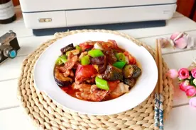 因为这道西红柿炒茄子，从此爱上了做饭图片