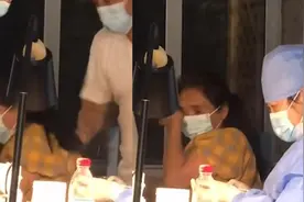 接种疫苗时女子害怕打针，老公直接动手！网友：怕打针很正常，打人者心理有问题图片