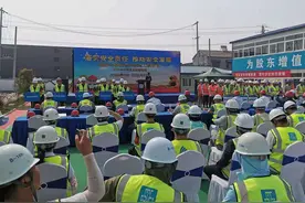 徐韩公路快速化改造工程项目部举行2021年应急救援演练图片