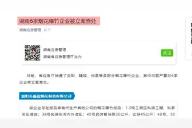 湖南6家烟花爆竹企业被立案查处视频封面