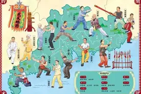 你有一份广东武术地图，请查收图片