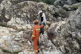 男子钓鱼迷路被困山顶，深圳消防紧急救援图片