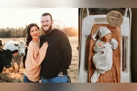 美国一名孕妇在高速公路上产下男婴图片