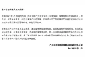 广州新华学院（东莞校区）严格校园管控：所有学生宿舍、教师公寓即日起封闭管理图片