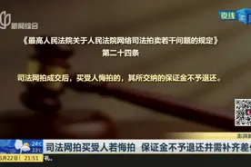 司法网拍买受人若悔拍  保证金不予退还并需补齐差价视频封面