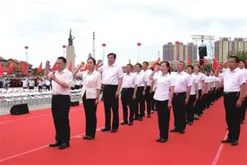 颂党恩，跟党走，千人齐唱，“红动”山城——乌兰察布市群众性大合唱“唱支山歌给党听”歌咏比赛掠影图片