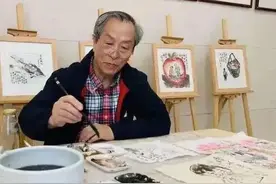 “纸巾画达人”又出新作，红色故事跃然纸上！图片
