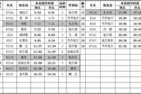 6月25日零时起，火车大调图图片