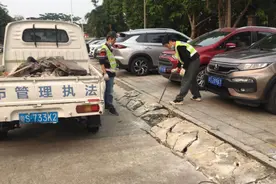 东莞莞城加强城市道路整治，提升道路通行环境图片