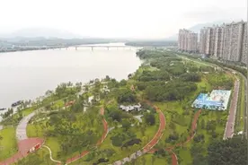 清远北江南岸公园开园图片