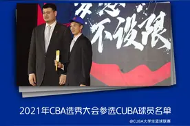 官方公示参选2021CBA选秀CUBA球员名单图片