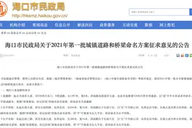 海口这些城镇道路和桥梁有名字了！你中意吗？图片