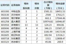 46股获重要股东增持，9股获增持金额超亿元（附股）图片