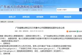 港澳应届毕业生可报考广深珠等地事业单位岗位！不设现场报名图片