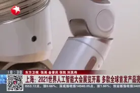 上海：2021世界人工智能大会展览开幕  多款全球首发产品亮相视频封面