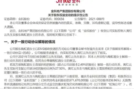 金科股份拉锯战，与前妻解除一致行动人后，黄红云获车建新支持仍为实控人图片