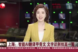 上海：智能AI翻译甲骨文  文字识别技高一筹视频封面