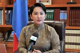 专访：“蒙中两国在抗击新冠疫情方面的合作堪称典范”——访蒙古国外长巴特策策格图片