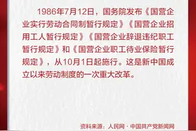 1986年7月12日，国务院发布《国营企业实行劳动合同制暂行规定》等4个规定｜党史上的今天图片
