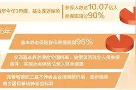 基本养老保险参保率提高到95% 健全多层次养老保险体系图片