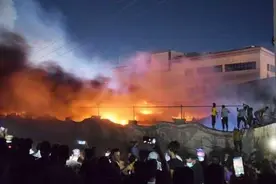 至少44人死亡！伊拉克收治新冠患者医院疑因氧气罐爆炸引发火灾图片