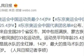 东京奥运会中国运动员最小14岁 是跳水队的全红婵图片