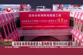 深圳首条跨海通道进入盾构阶段  预计2023年通车视频封面