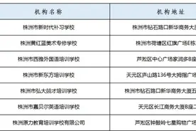 家长请注意！株洲各县市区校外培训机构白名单公布图片