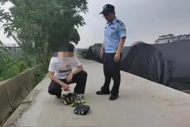 事发萧山机场附近，两男子栽了！还不吸取教训？图片