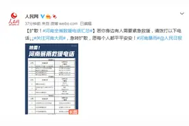 扩散！河南全省救援电话汇总图片