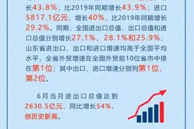 动力满满！山东上半年外贸进出口“成绩单”公布图片
