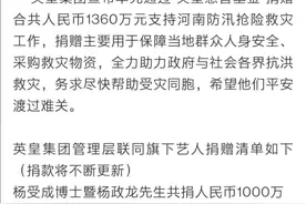 众多港台艺人为河南灾区捐款图片