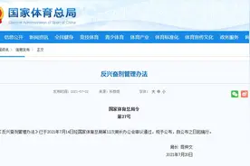 国家体育总局公布《反兴奋剂管理办法》图片