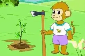 耐耐老师讲故事 |《小猴和小熊植树》图片