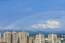 视频丨广元雨后蓝天彩虹美极了图片