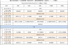 海口秀英区暑期托管点收费标准出炉 4所学校托管班开始接受报名图片