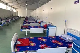 中国在缅甸曼德勒援建的方舱医院将于26日投入使用图片