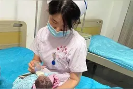 四川女子路边产子，好心的士司机送医，一群护士轮流给女婴当临时妈妈图片