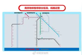 南京地铁S3号线大胜关桥面区段停运图片