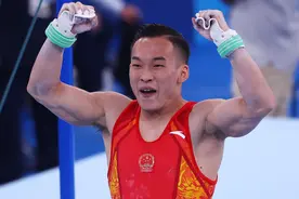 体操男子全能决赛，北京小伙儿肖若腾摘银牌图片