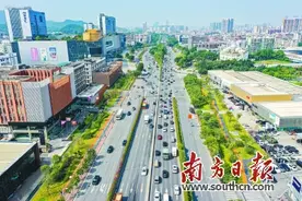 白云大道蝶变十里生态绿廊图片