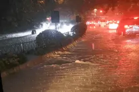 暴雨后，9岁女孩一直在路边等爸爸，这张照片刷爆朋友圈图片