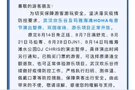武汉：落实疫情防控要求，HOHA电音节演出暂停图片
