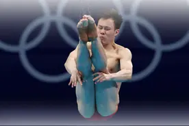 第30金！跳水男子单人三米板中国队包揽冠亚军图片